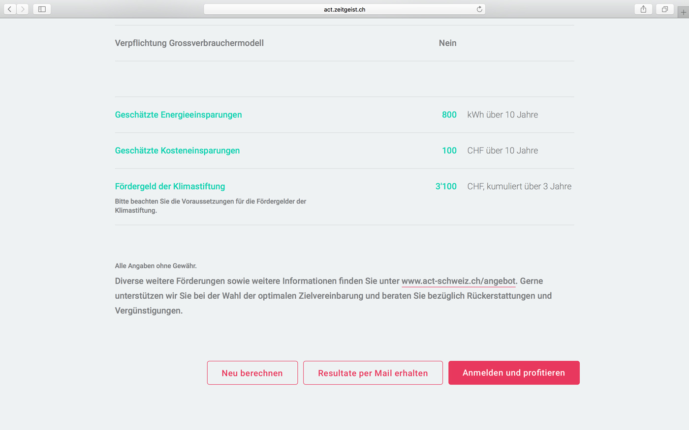SAct Kostenrechner