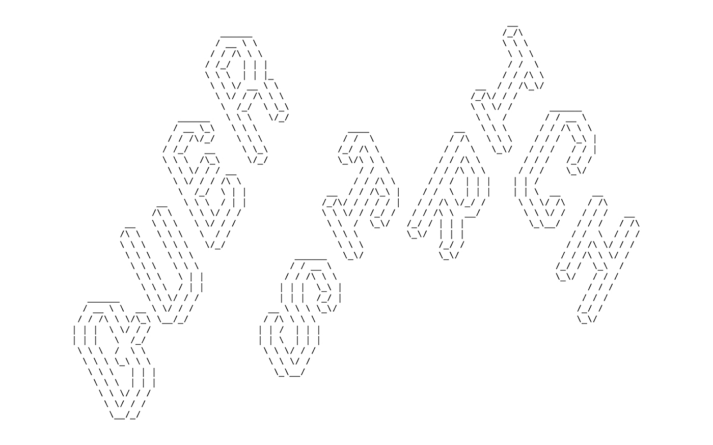 Figletfont Isometria