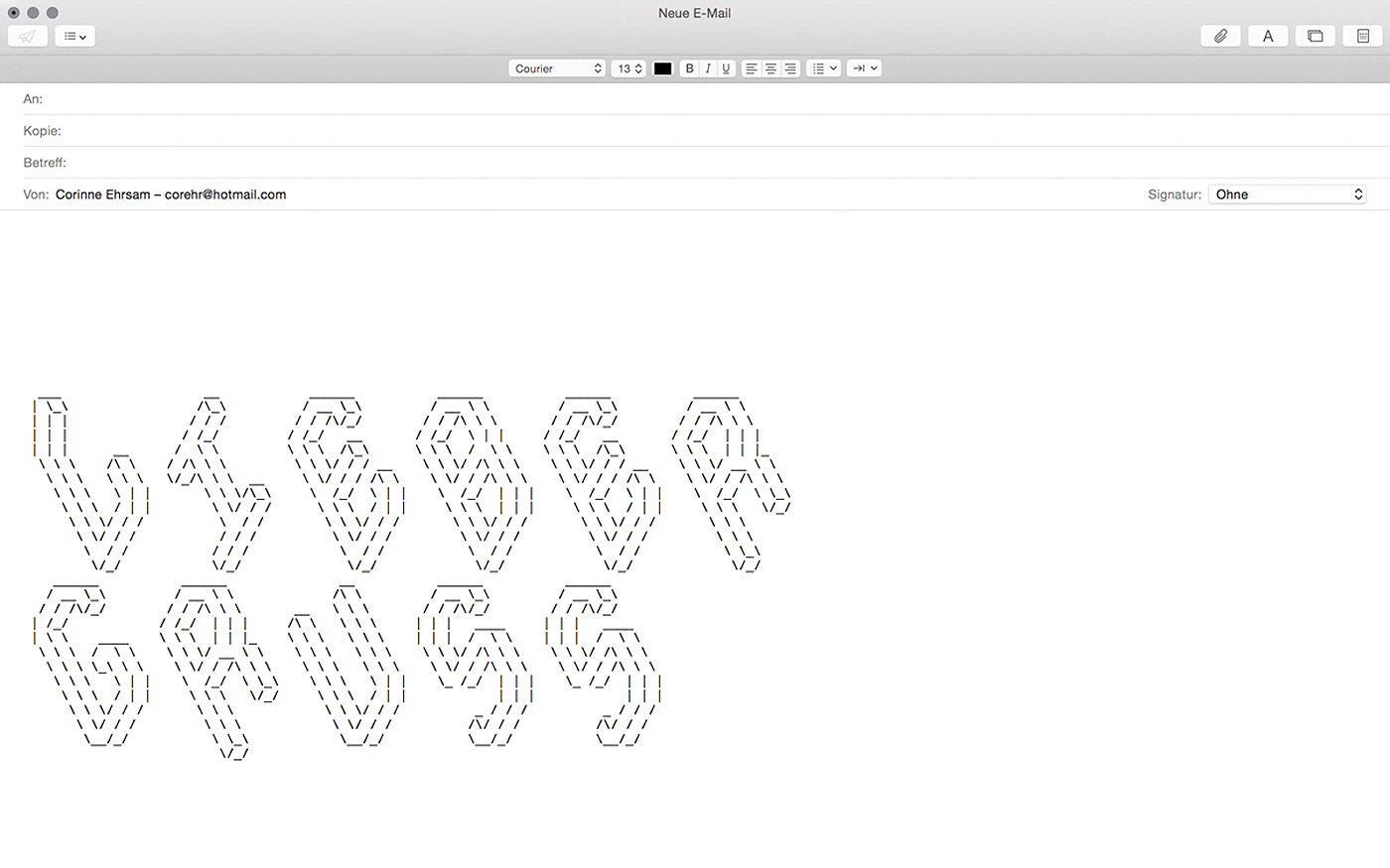 Figletfont Isometria